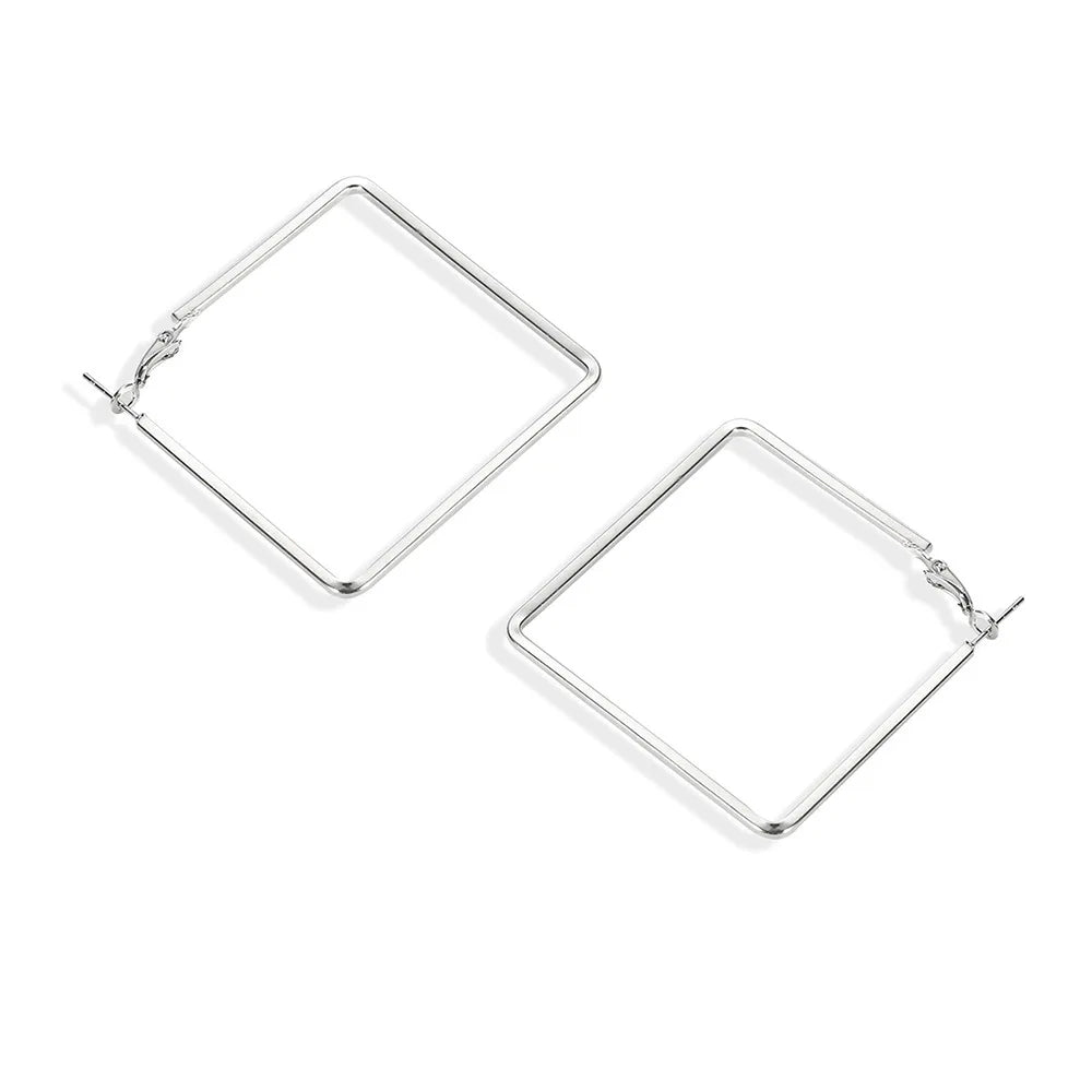 Oversize Geometric Big Hoop Earrings
