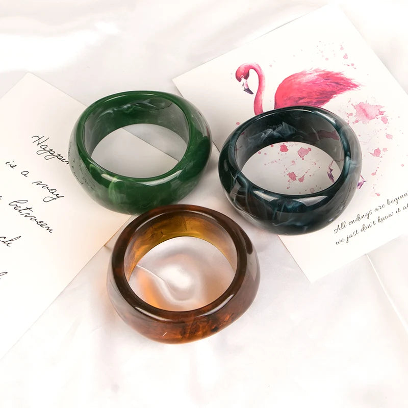 Vintage Resin Cuff Bangles