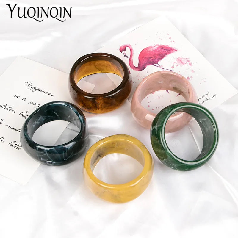 Vintage Resin Cuff Bangles
