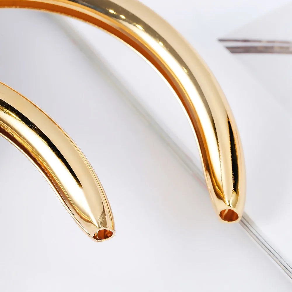 Big Open Round Drop Earrings