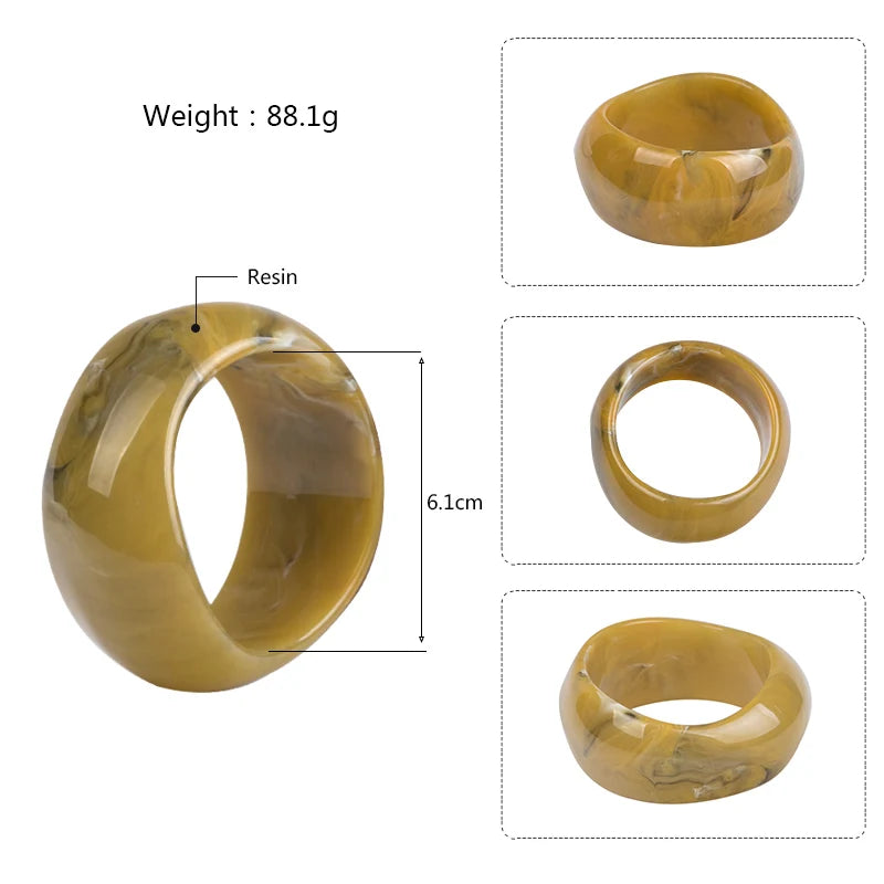Vintage Resin Cuff Bangles