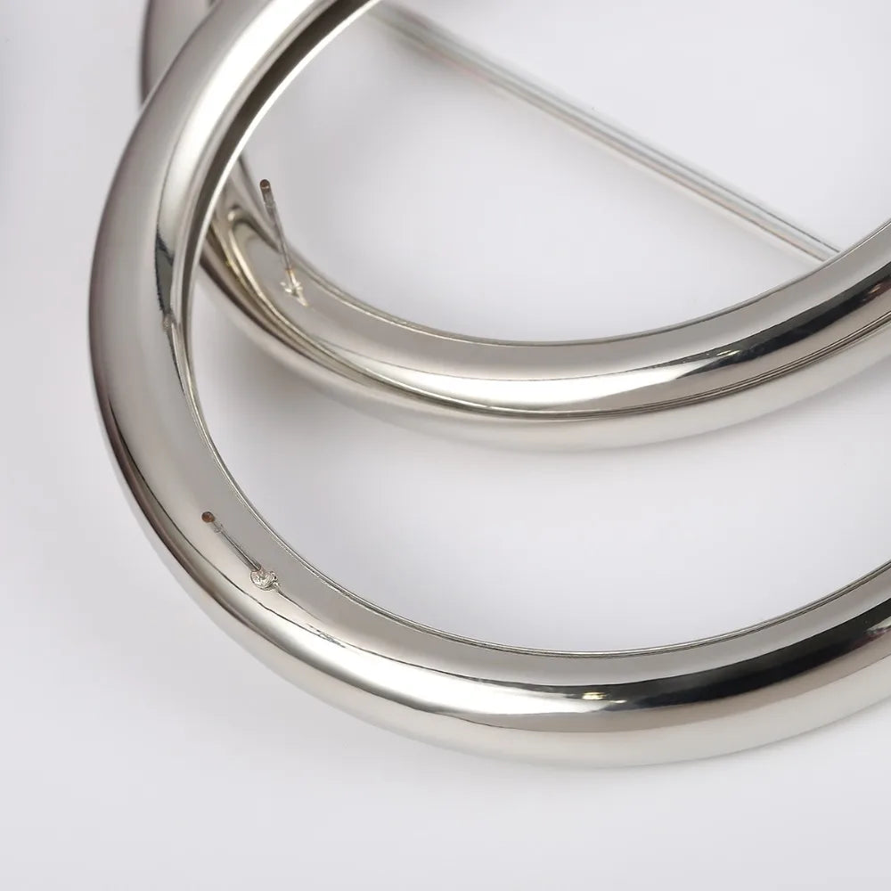 Big Open Round Drop Earrings