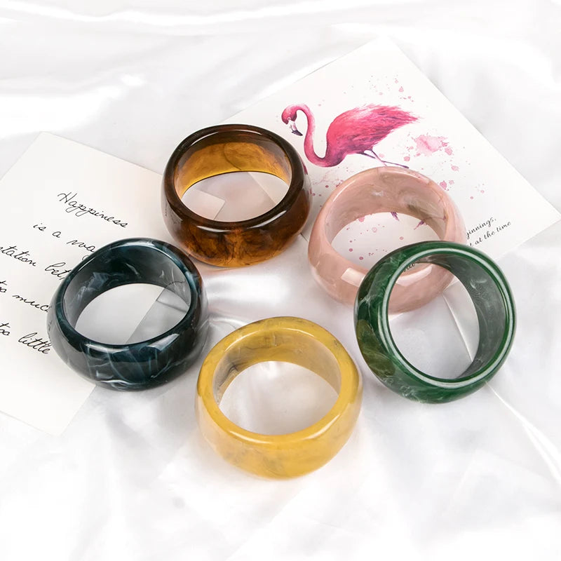 Vintage Resin Cuff Bangles