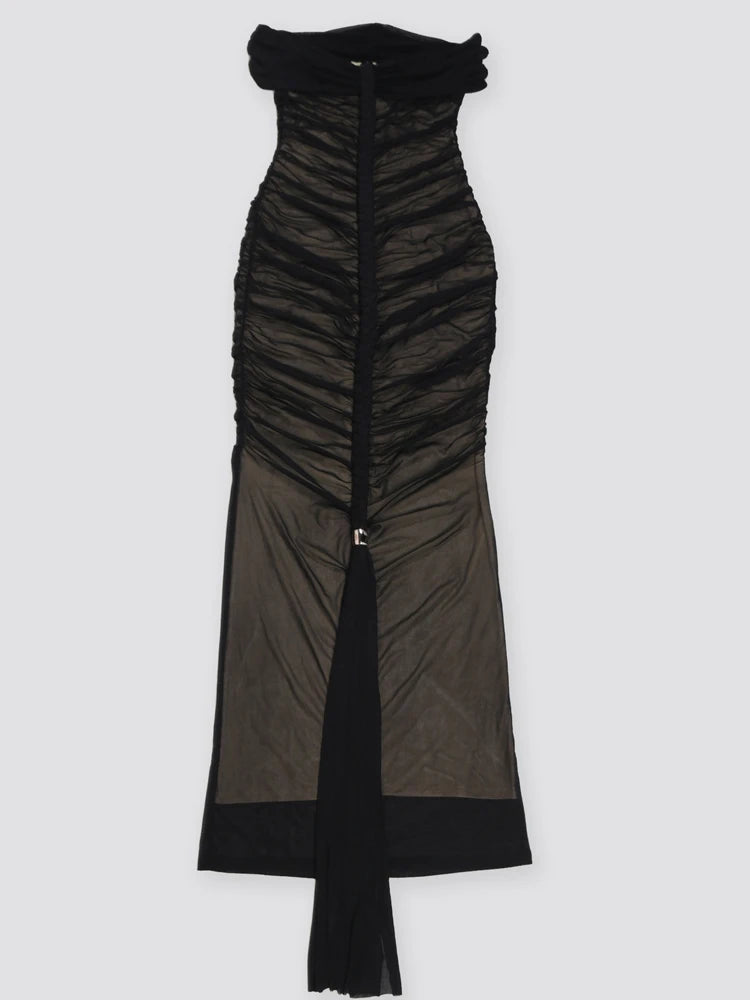 Goddess Mesh Maxi Dress