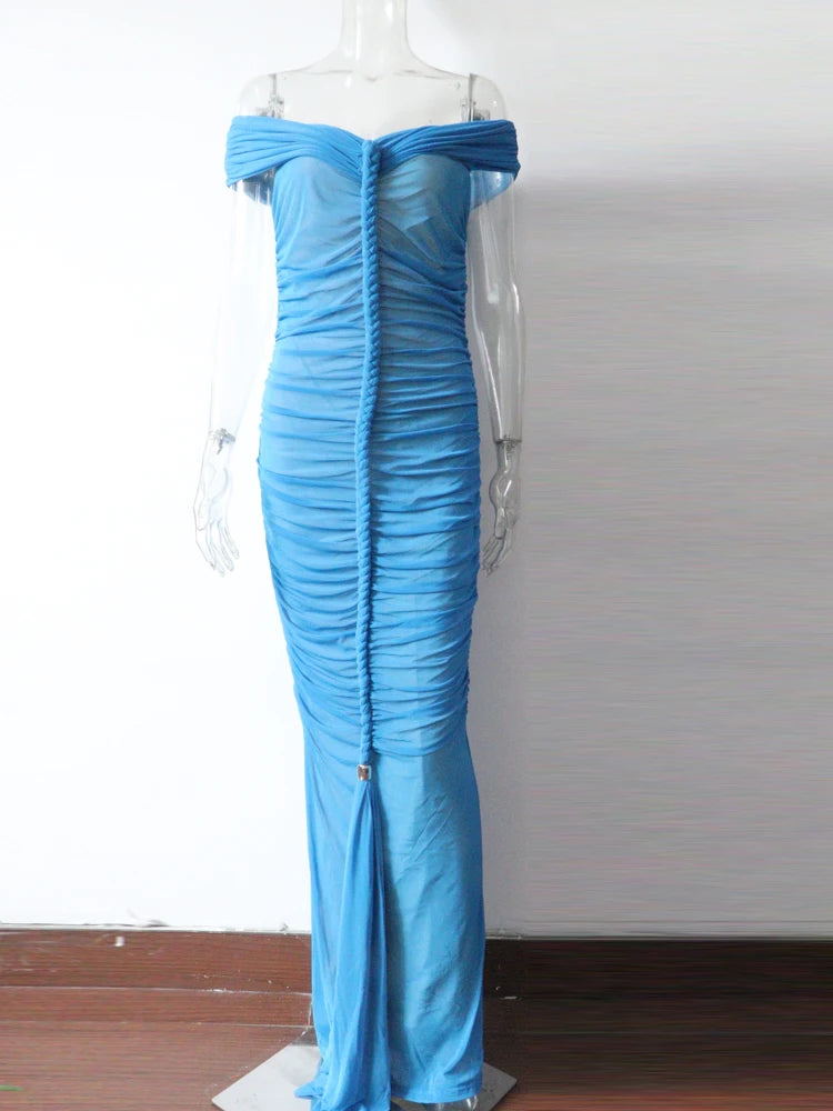 Goddess Mesh Maxi Dress