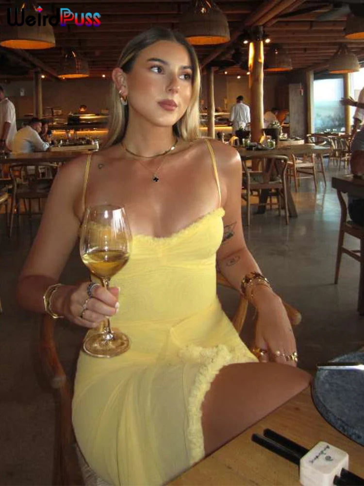 Ruffles Bandage Dress