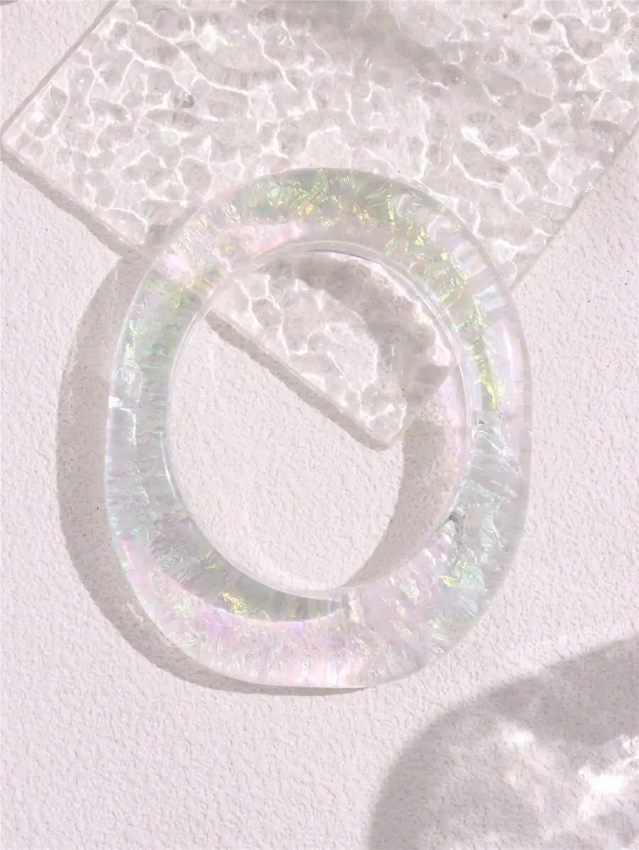 Vintage Transparent Resin Bangle