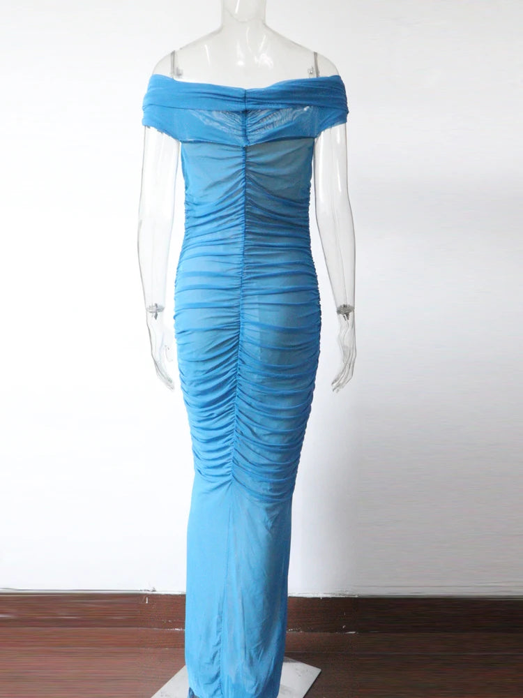Goddess Mesh Maxi Dress
