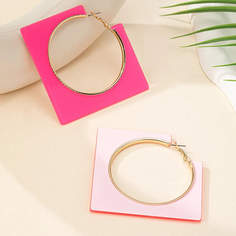 Acrylic Hollow Earrings