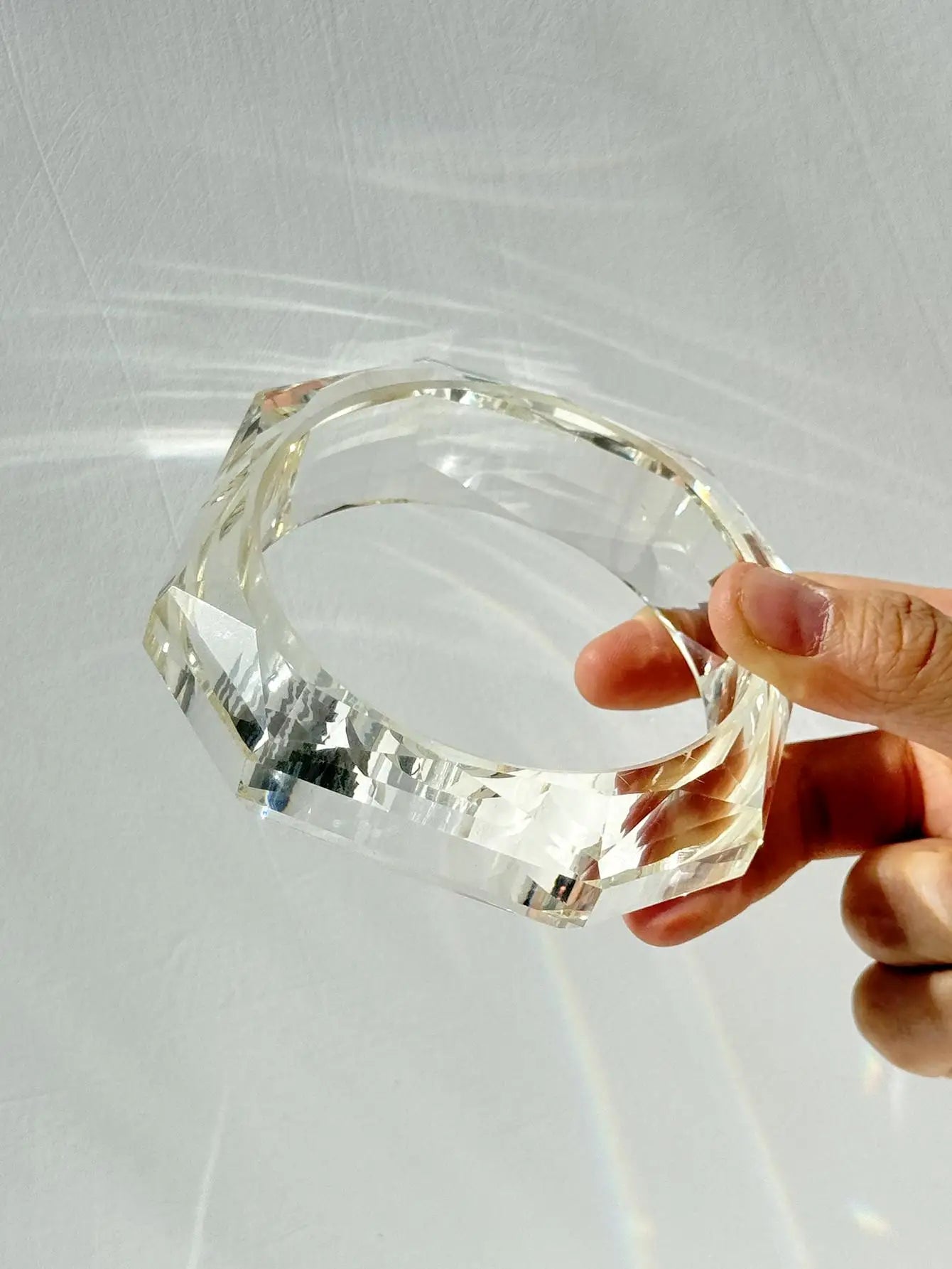 Vintage Transparent Resin Bangle