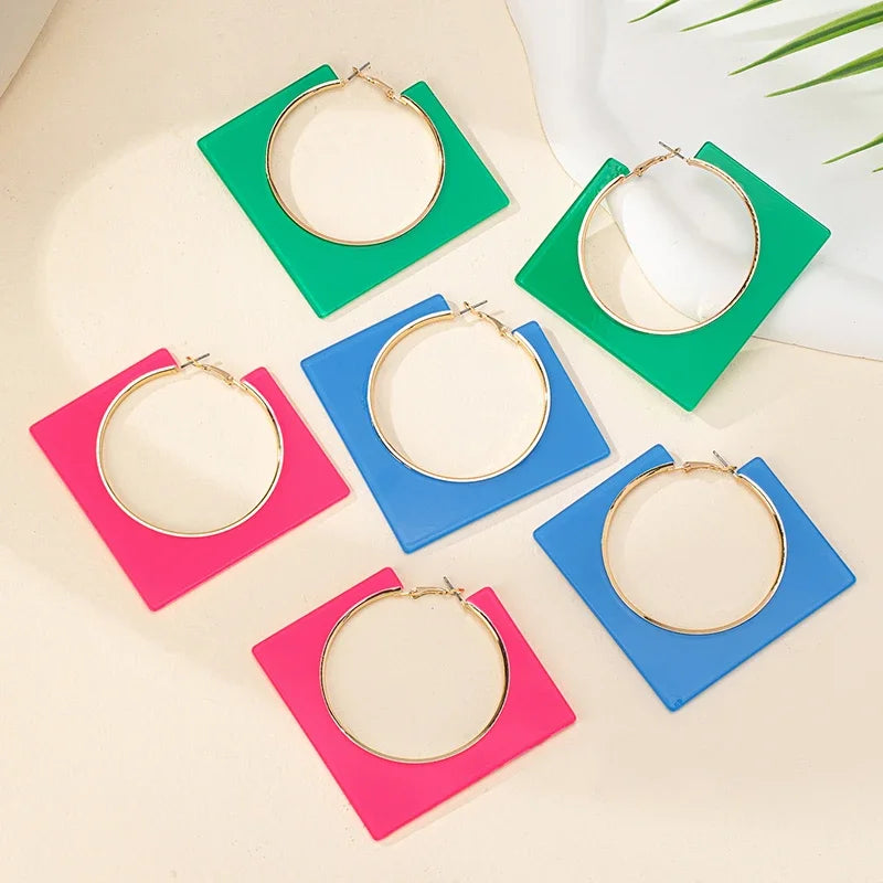 Acrylic Hollow Earrings