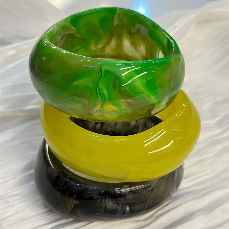 Vintage Resin Cuff Bangles