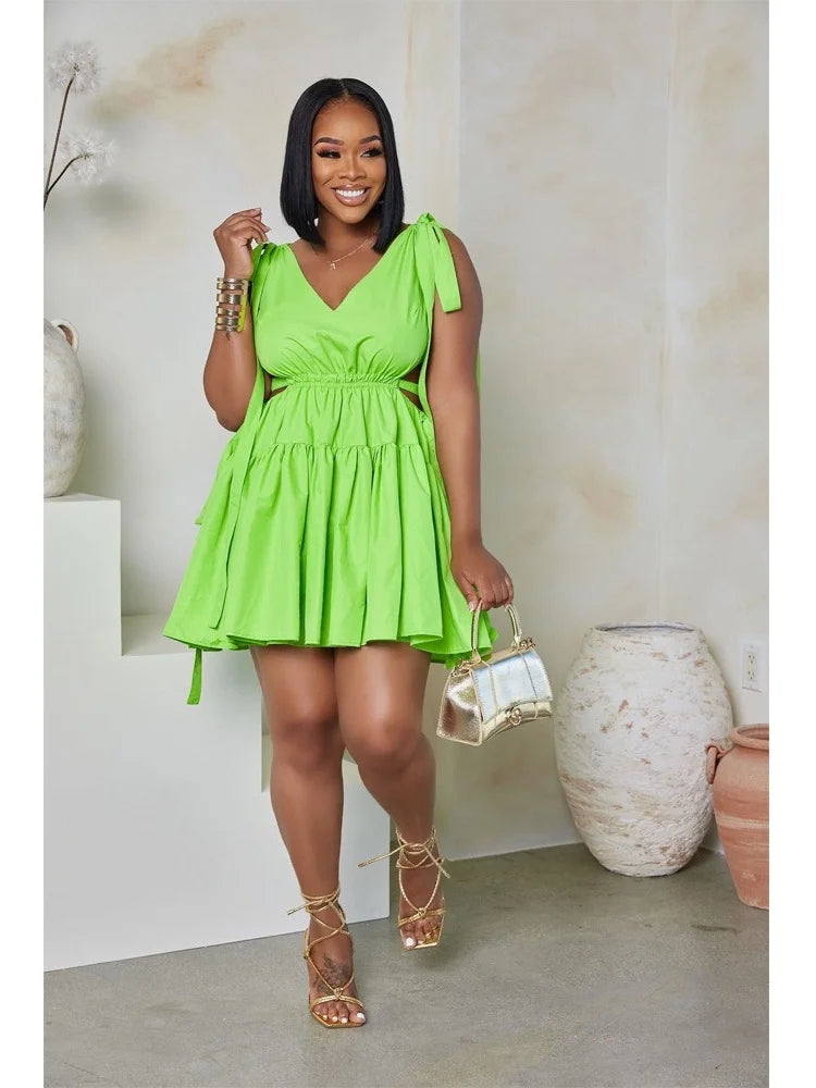 Bandage Backless Summer Dress