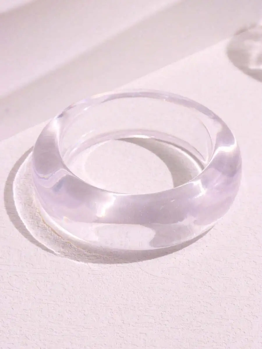 Vintage Transparent Resin Bangle