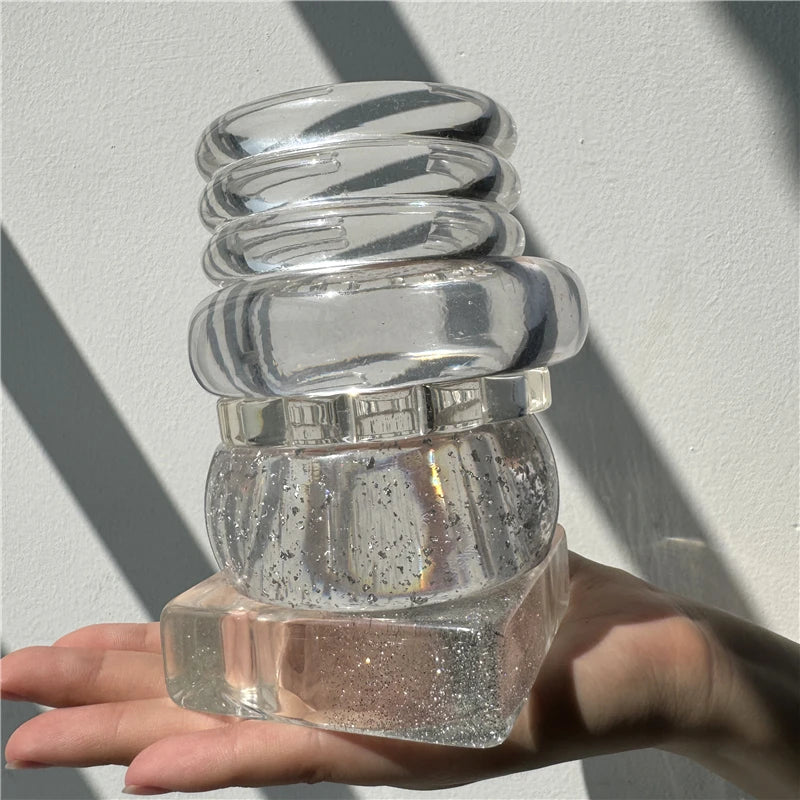 Vintage Transparent Resin Bangle