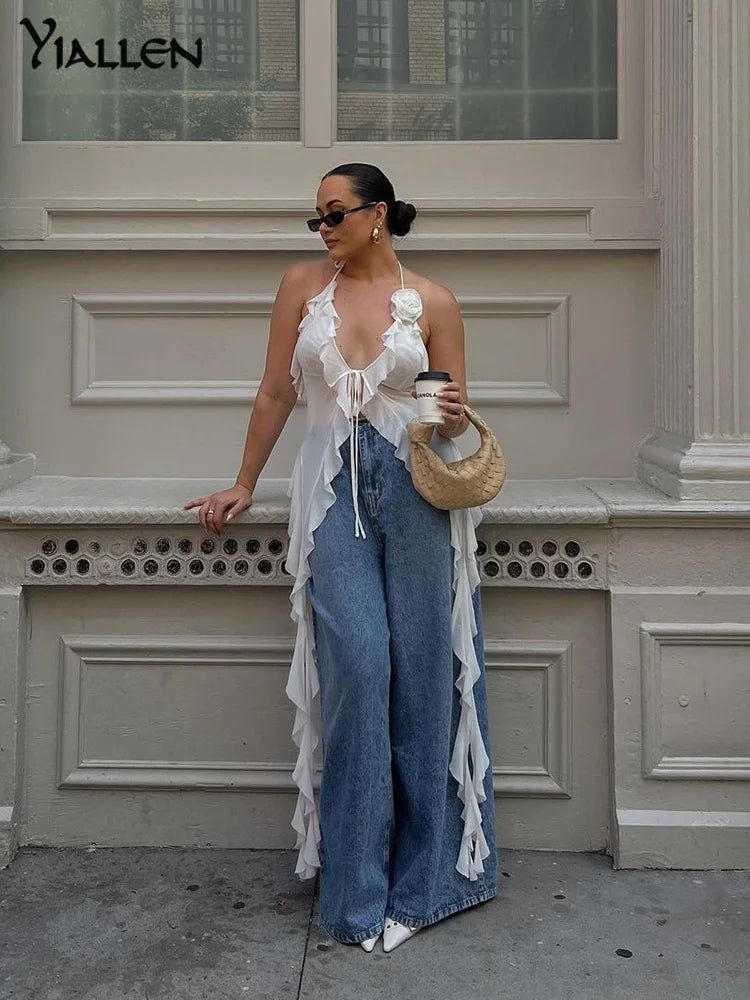 Sleeveless Tassels Top
