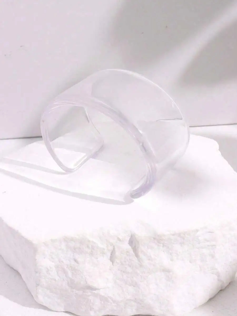 Vintage Transparent Resin Bangle