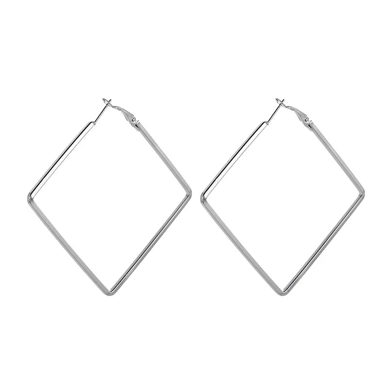 Oversize Geometric Big Hoop Earrings