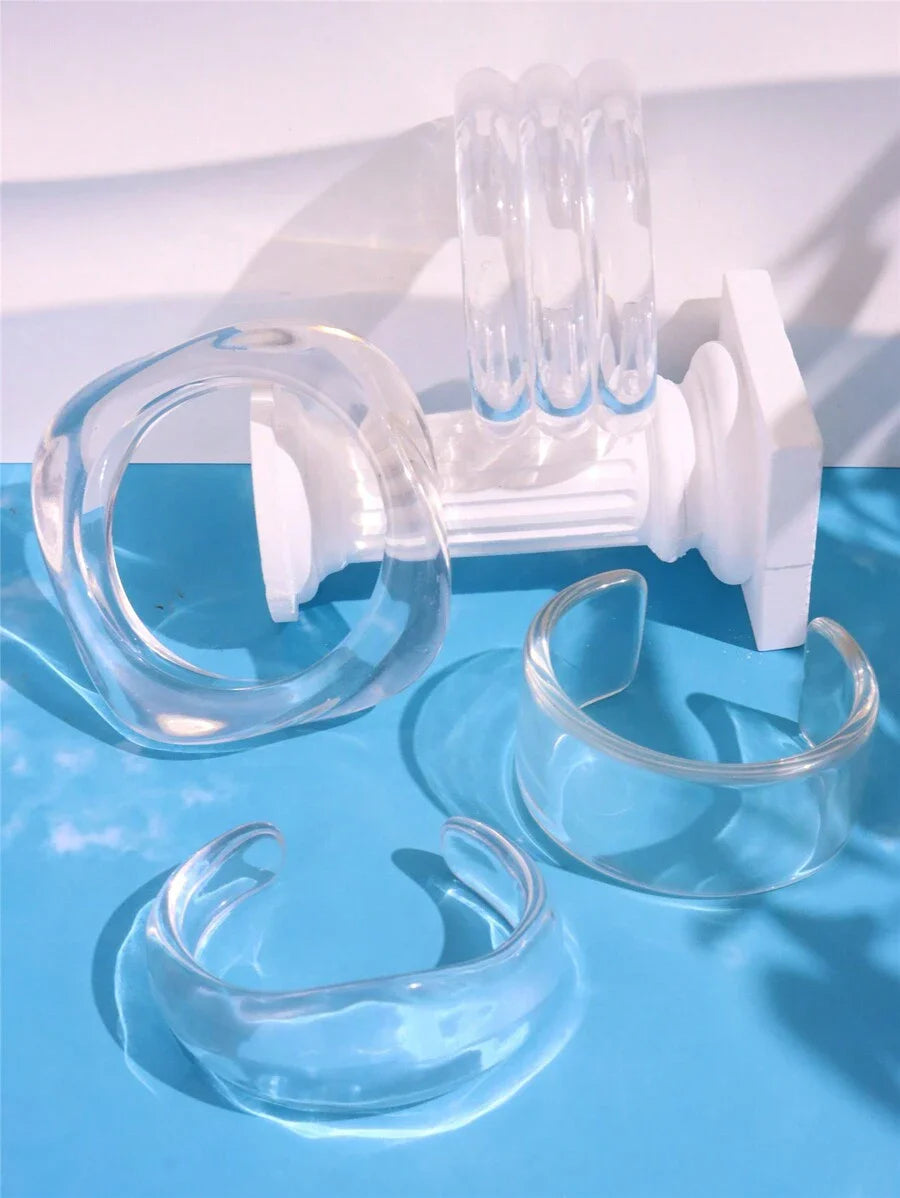 Vintage Transparent Resin Bangle