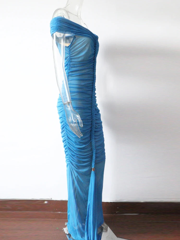 Goddess Mesh Maxi Dress