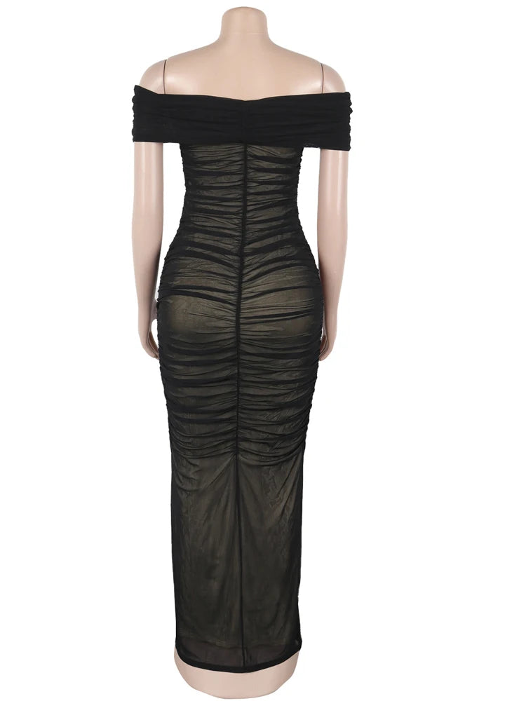 Goddess Mesh Maxi Dress