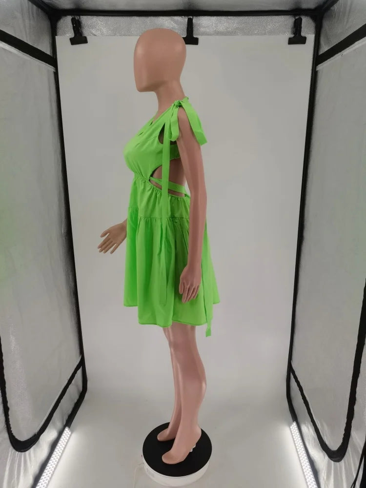 Bandage Backless Summer Dress