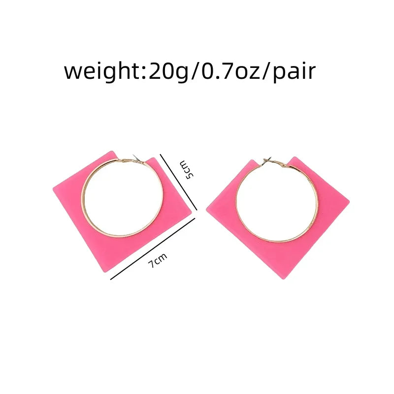 Acrylic Hollow Earrings
