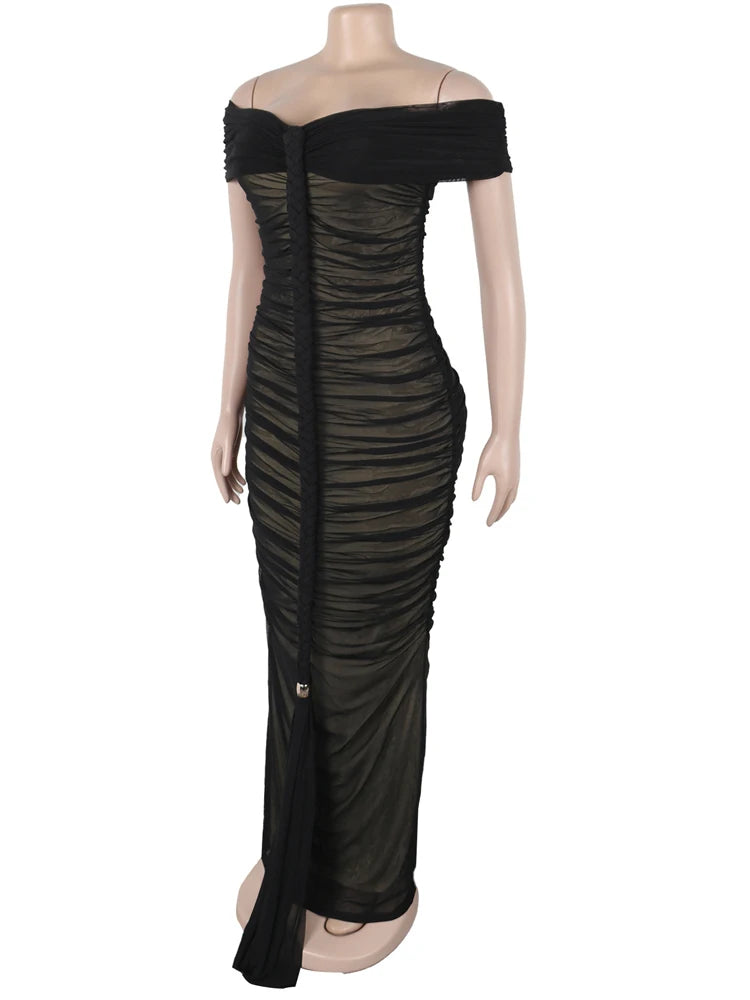 Goddess Mesh Maxi Dress