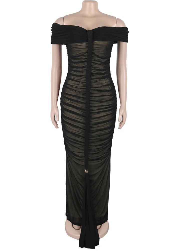 Goddess Mesh Maxi Dress
