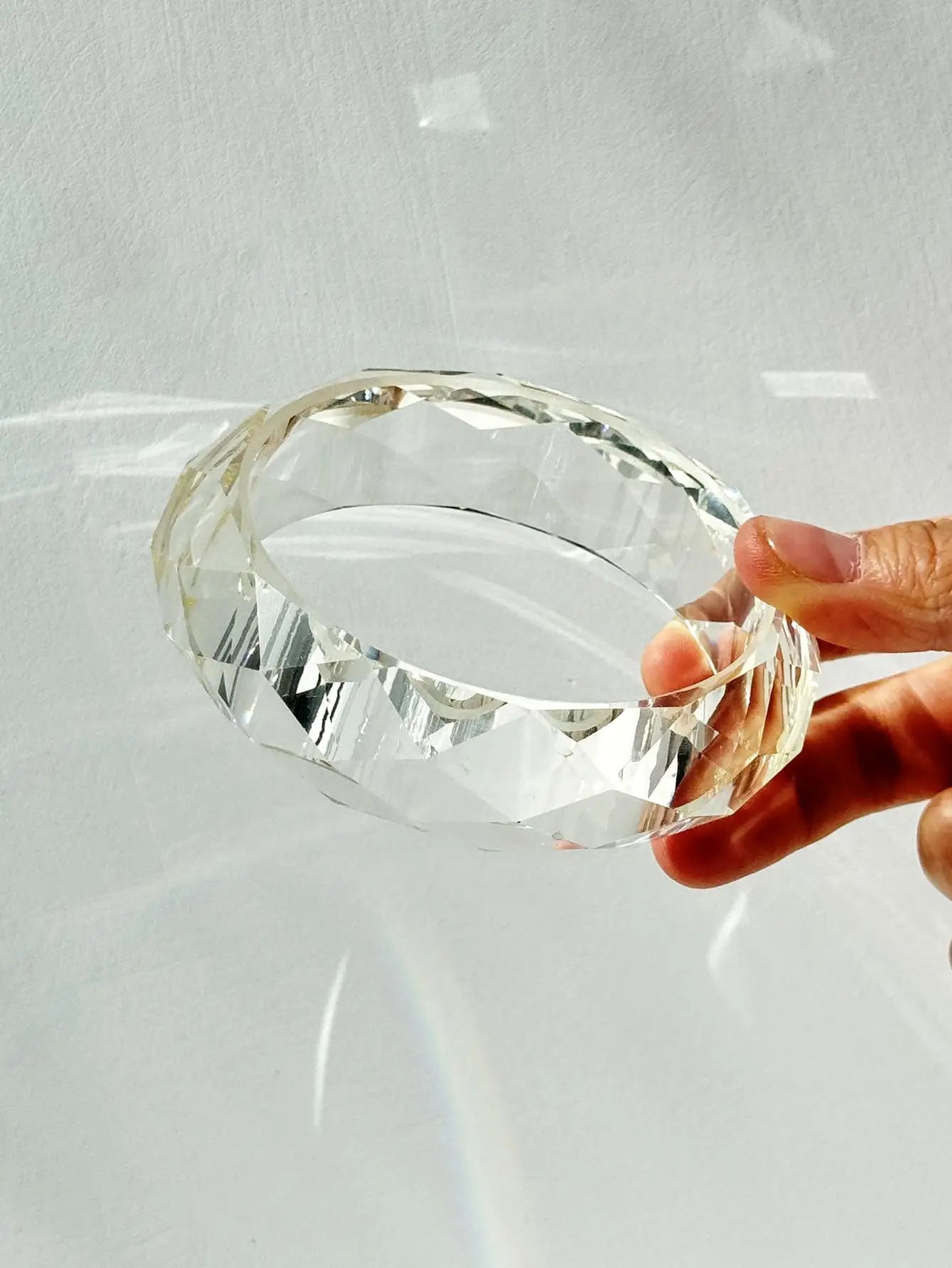 Vintage Transparent Resin Bangle