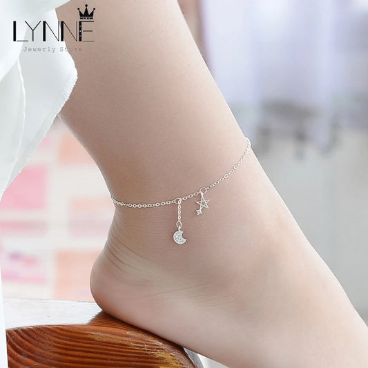 Star & Moon Anklet