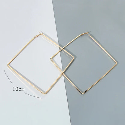Oversize Geometric Big Hoop Earrings