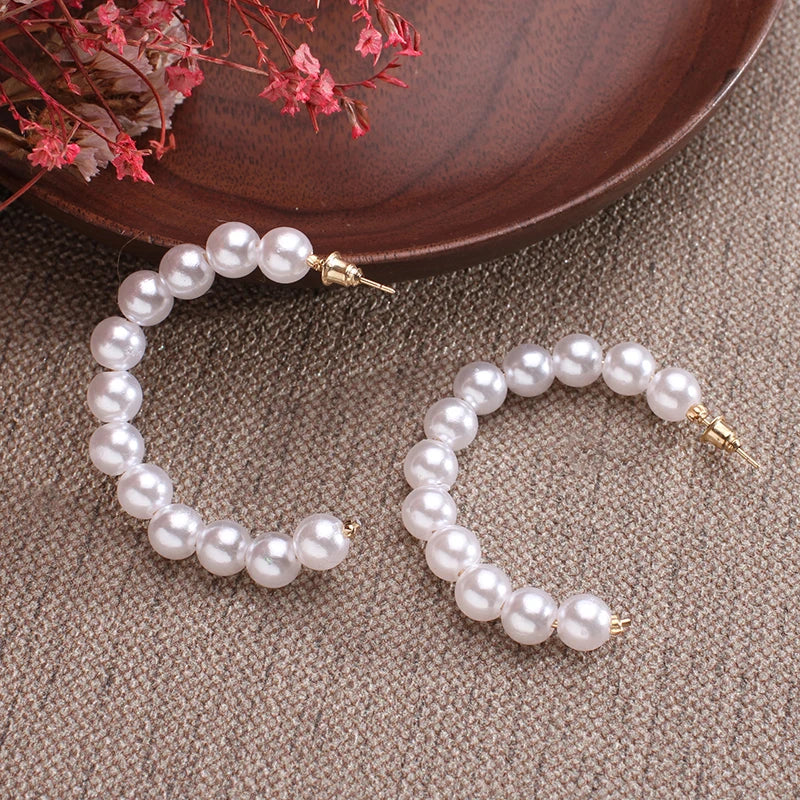 Boho Imitation Pearl Earrings