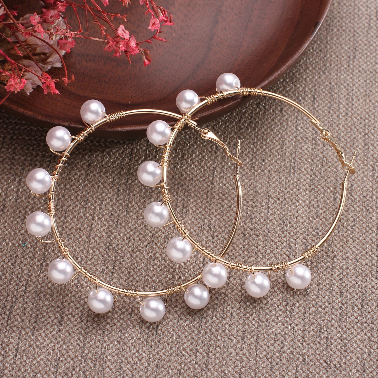 Boho Imitation Pearl Earrings