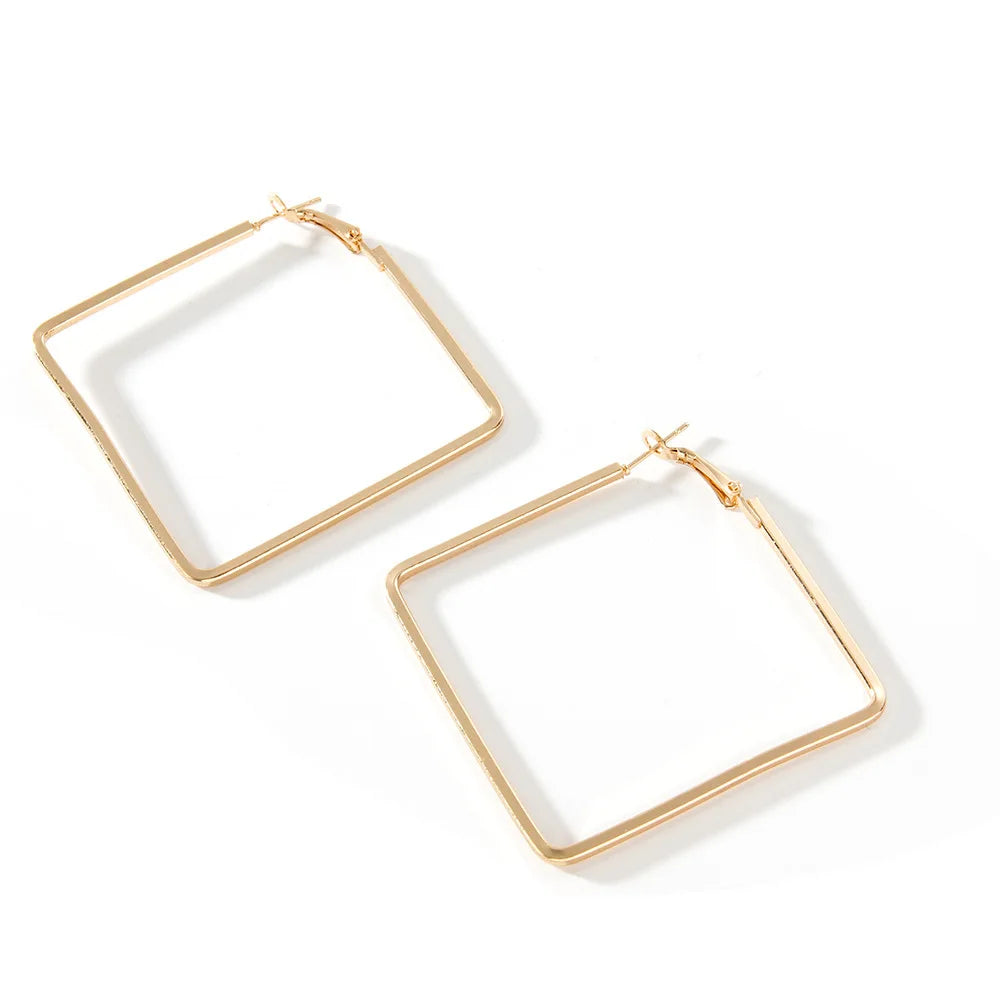 Oversize Geometric Big Hoop Earrings