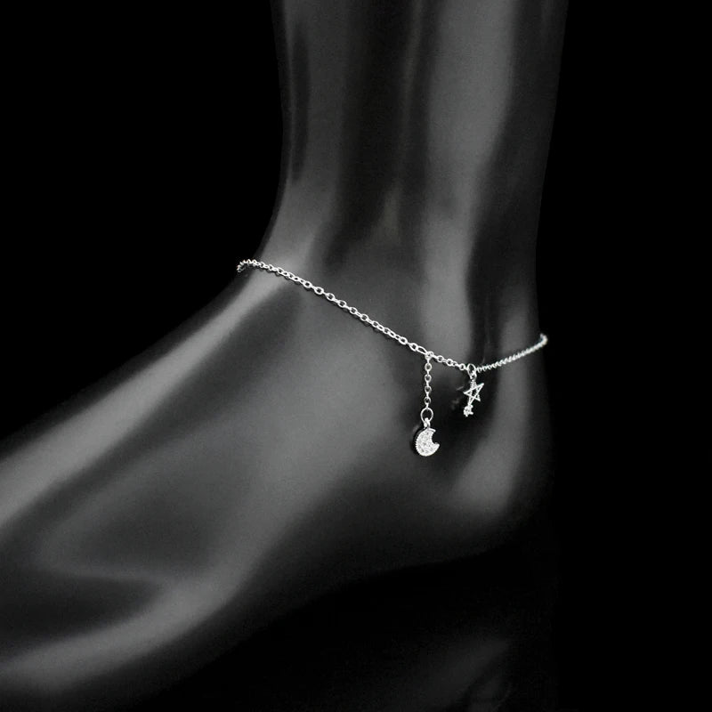 Star & Moon Anklet