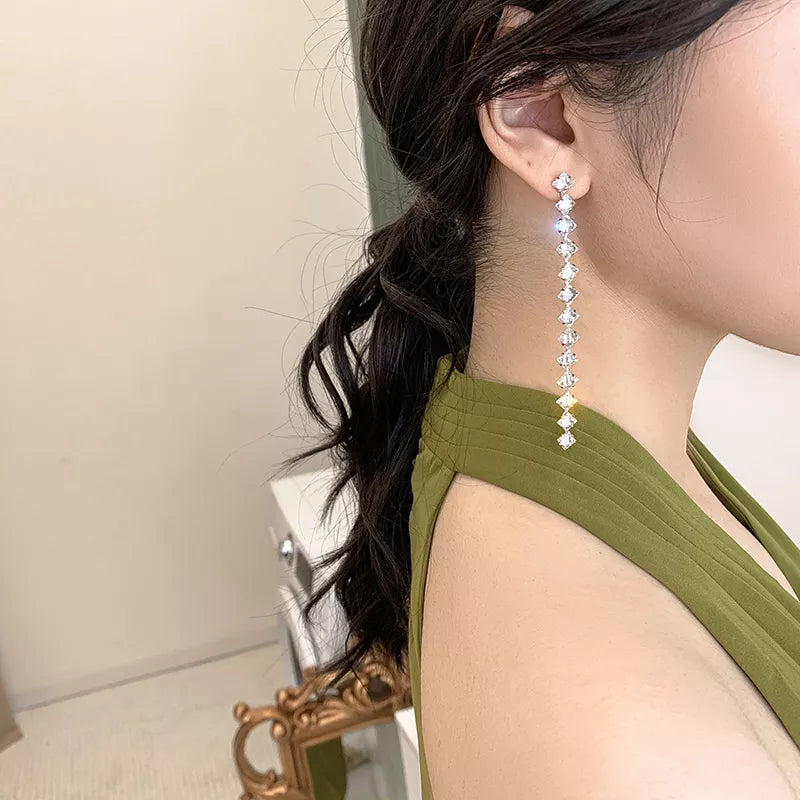 Luxury Rhinestone Crystal Earrings