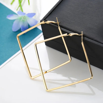 Oversize Geometric Big Hoop Earrings