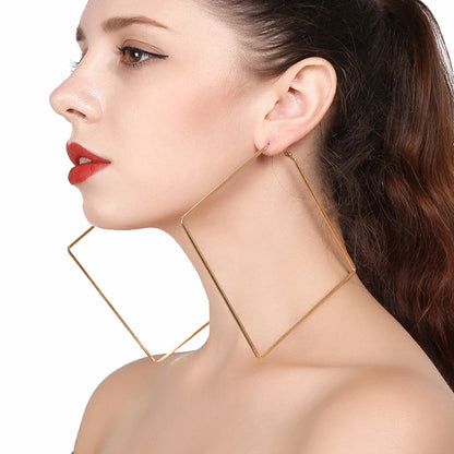 Oversize Geometric Big Hoop Earrings