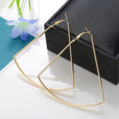 Oversize Geometric Big Hoop Earrings