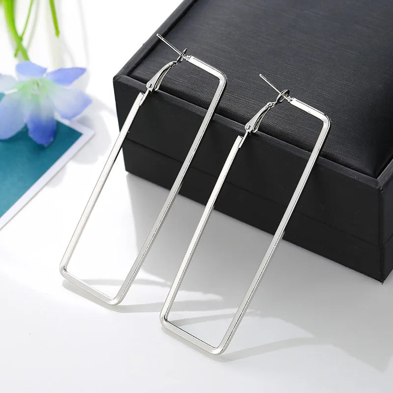 Oversize Geometric Big Hoop Earrings