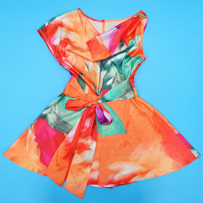 Tie Dye Sleeveless V-neck Jumpsuit