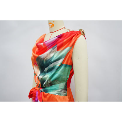 Tie Dye Sleeveless V-neck Jumpsuit