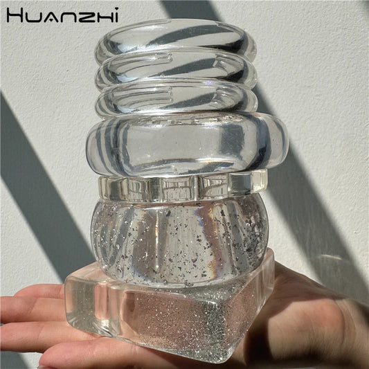 Vintage Transparent Resin Bangle