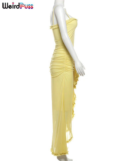 Ruffles Bandage Dress