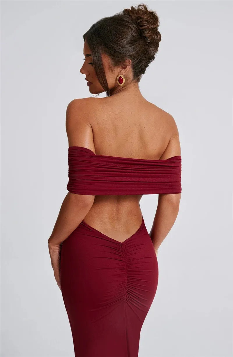 Strapless Backless Sexy Maxi Dress