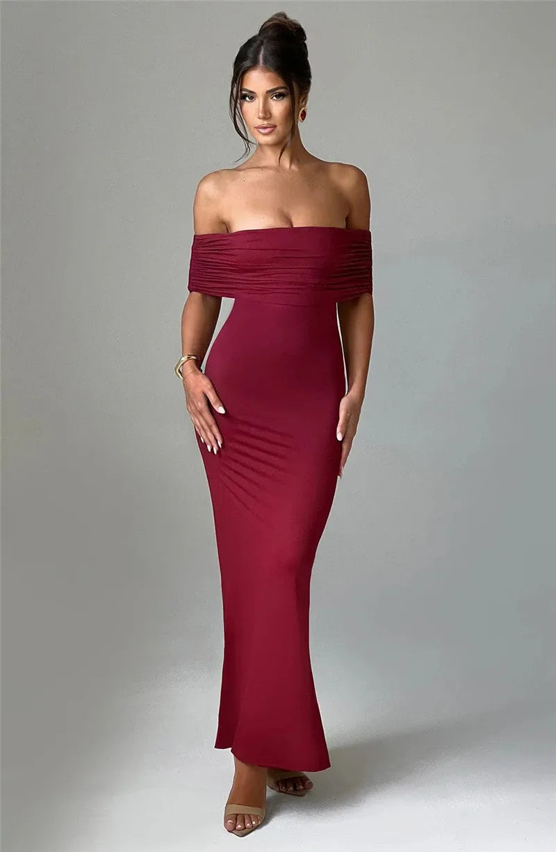 Strapless Backless Sexy Maxi Dress