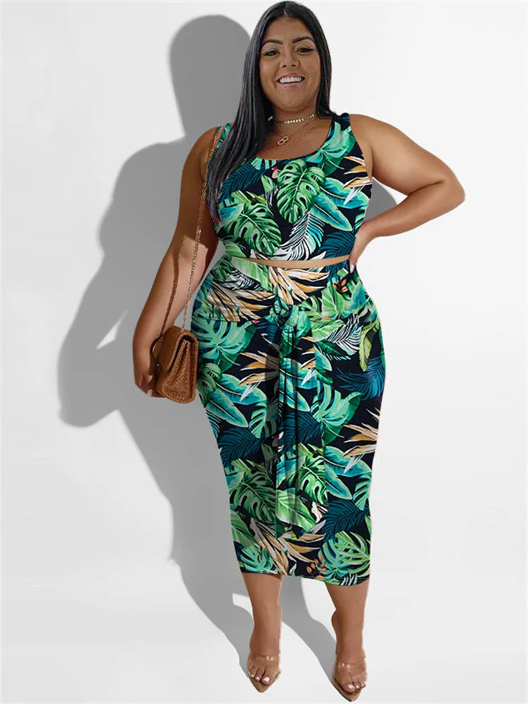 Printed Two Piece Set