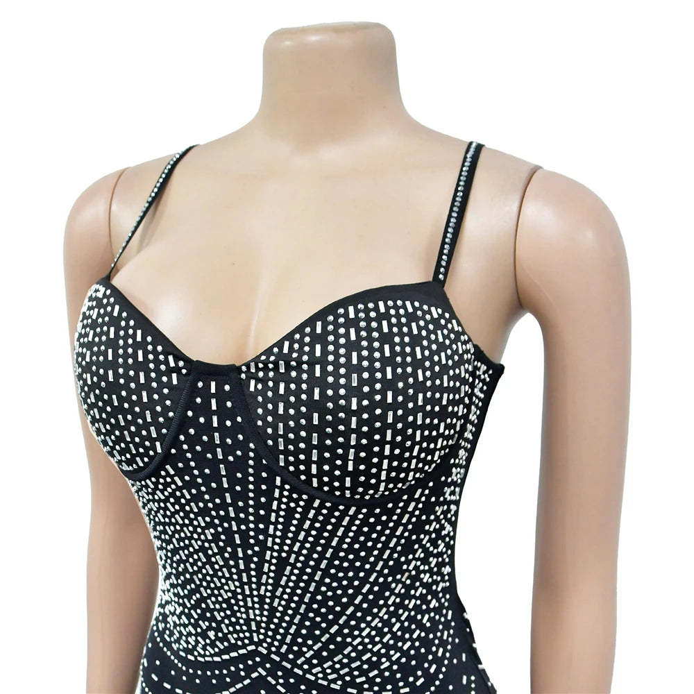 Sexy Rhinestone Bodycon Dress