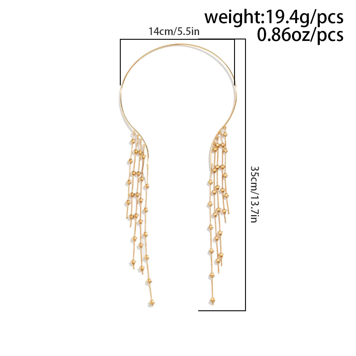 Long Tassel Open Torque Choker